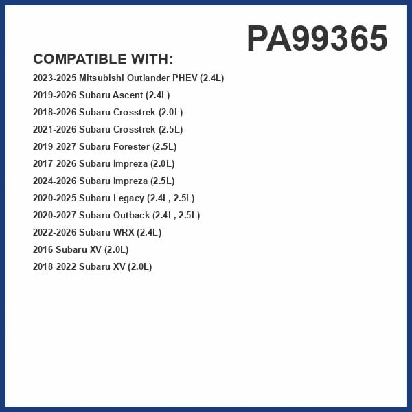 PG Engine Air Filter PA99365 | Fits 2019-2025 Subaru Forester, 2018-2025 Crosstrek, 2020-2025 Outback, 2019-2025 Ascent, 2017-2025 Impreza, 2020-2025 Legacy, 2022-2025 WRX
