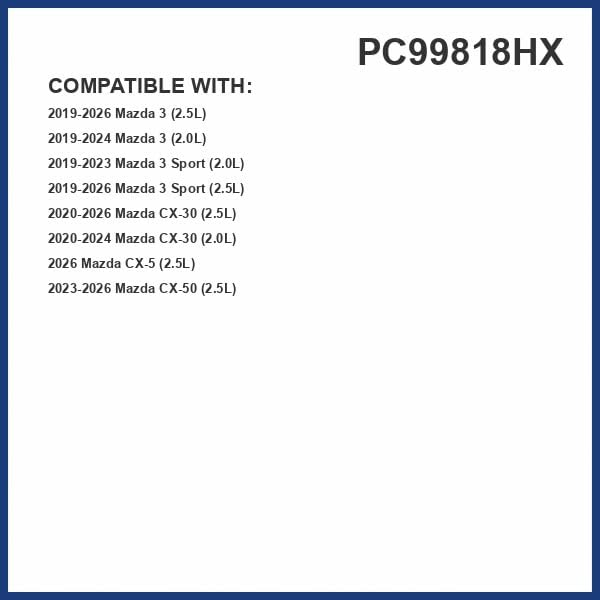 PureFlow HEPA Cabin Air Filter PC99818HX | Fits 2020-2025 Mazda CX-30, 2019-2025 3, 2023-2025 CX-50, 2019-2023 3 Sport