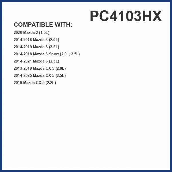 PureFlow HEPA Cabin Air Filter PC4103HX | Fits 2014-2025 Mazda CX-5, 2014-2018 3, 2014-2021 6, 2014-2018 3 Sport, 2020 2
