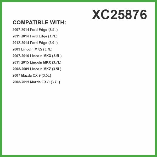 ECOGARD XC25876 Cabin Air Filter Fits 2007-2014 Ford Edge, 2008-2015 Mazda CX-9, 2011-2015 Lincoln MKX, 2008-2009 MKZ, 2009 MKS