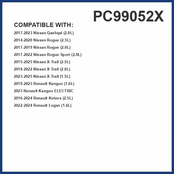 PureFlow Cabin Air Filter PC99052X | Fits 2015-2025 Nissan X-Trail, 2016-2024 Renault Koleos, 2022-2024 Logan, 2014-2020 Nissan Rogue, 2017-2022 Rogue Sport, 2017-2023 Qashqai
