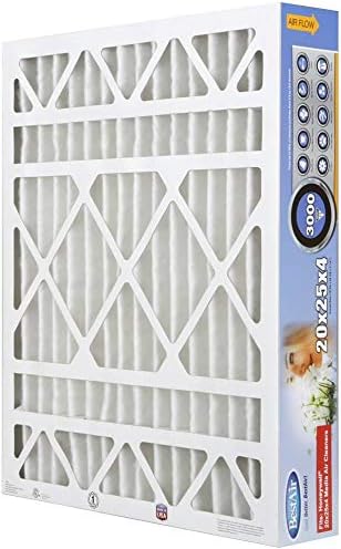 BestAir HW2025-13R AC Furnace Air Filter, 20" x 25" x 4", MERV 13, Removes Allergens & Contaminants, Fits 100%, For Honeywell Models, Pack of 3