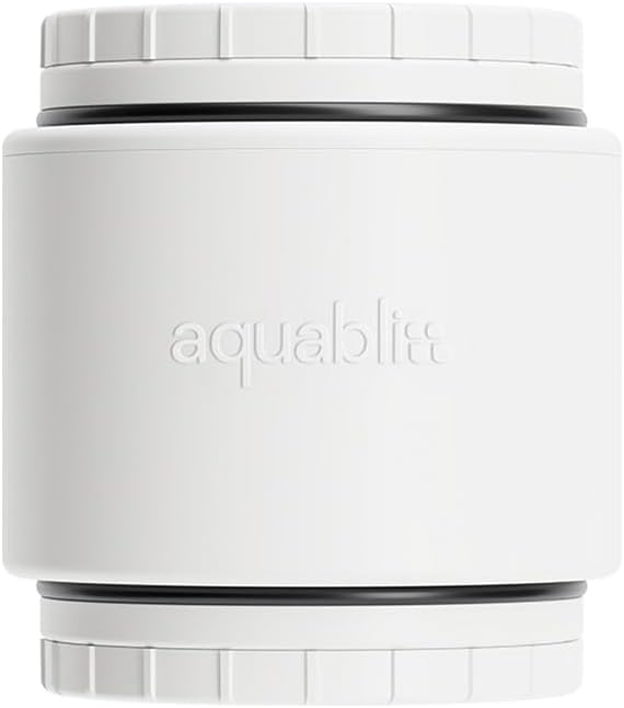 AquaBliss HD Multi Stage Shower Filter Replacement Cartridge for SF400 & SF500-48x Heavy Duty Detox Power. Kiss Itching, Breakage & Dullness Goodbye. Reduce Rust, Chlorine, Toxins. 1-Pack (SFC500)