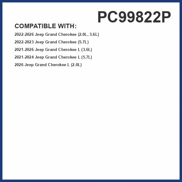 PG Cabin Air Filter PC99822P | Fits 2021-2025 Jeep Grand Cherokee L, 2022-2025 Grand Cherokee