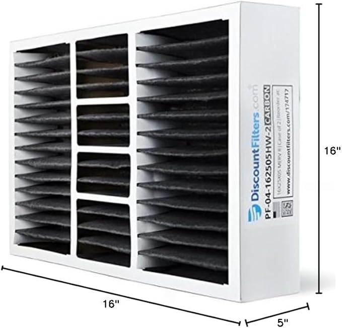 AIRx Filters Odor 16x25x5 Furnace Filter MERV 8 Media Air Filter, Replacement for Bryant Carrier CARF8250606 FILBBCAR0016 FILBBFT0016 FILCCCAR0016, 2-Pack