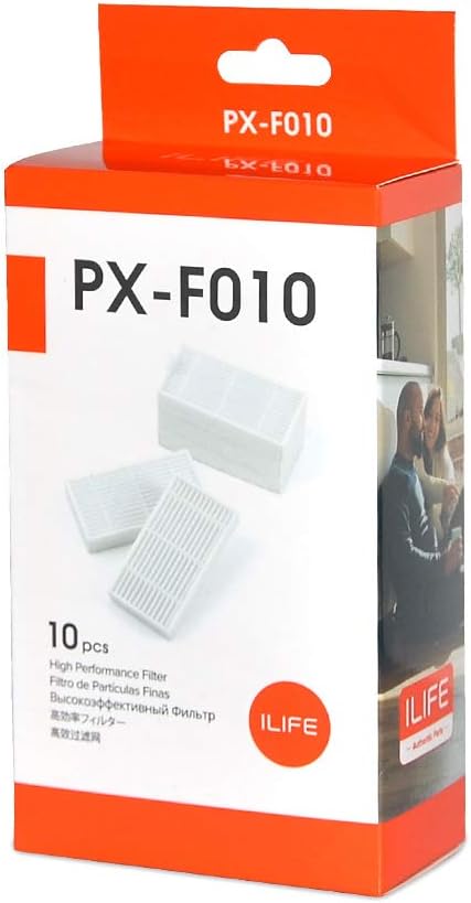 ILIFE Replacement Filters for V5s plus/V5s Max/V2/V3s pro (10 pcs), PX-F010