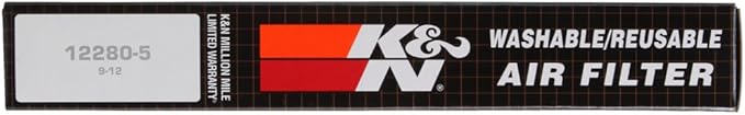 K&N High-Flow Original Lifetime Engine Air Filter:Increase Power:Premium, Washable:Compatible with 2011-2025 Toyota/Lexus/Mitsubishi/Fiat:(See Product Description for Select Models)33-2443(Pack of 6)
