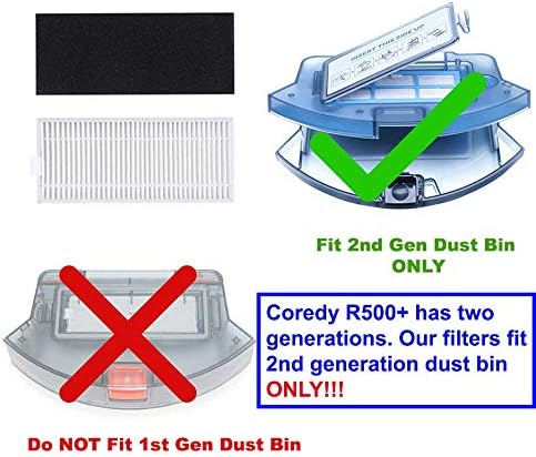 Replacement Parts Accessories Kit for Coredy R3500 R3500S, R550(R500+), R650, R600, R700, Goovi 1600PA D380, D382, Goovi 2000PA, 2100PA, iMartine C800,D900,D900C, DeenKee DK600 Robot Vacuum