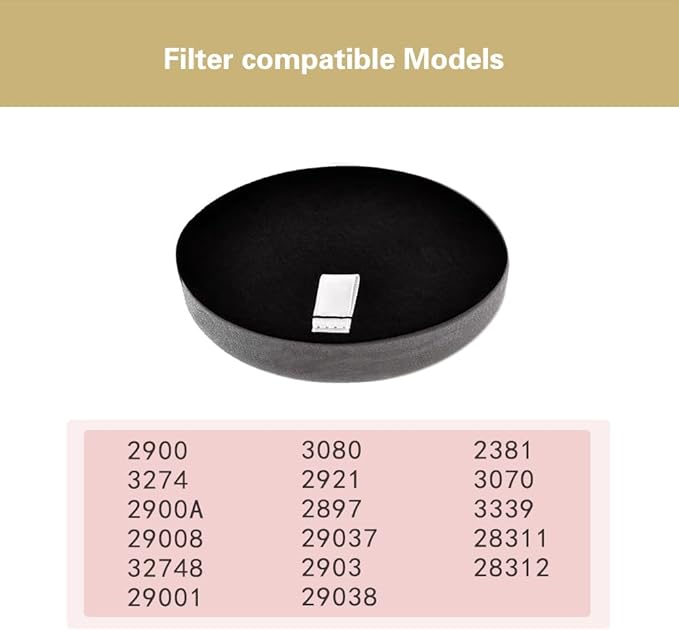 4 Pack 3070 Filters Replacement for Bissell Cleanview Pet Slim 3925 3080 2831 3339 2903 2921 Pet Hair Eraser Vacuum 2897 Poweredge 2900A 2900 3274 Washable Reusable