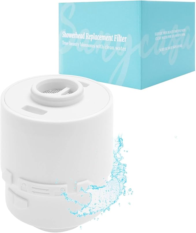 SANYCASA Shower Filter for SANYCASA Beauty Shower Head, KDF-55 Filter Dermatologist Recommended for Softening Hard Water, Improves Hair & Skin