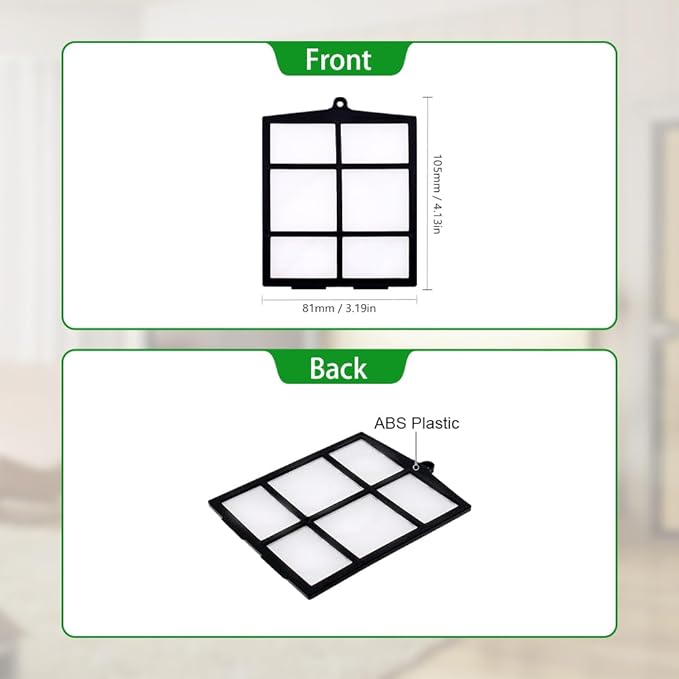 Replacement Mesh Screen Pre Filter Compatible with Shark ION Robot Vacuum RV2011 AV751 R71 RV700_N R75 RV750_N R76 RV761_N R85 RV850 RV850BRN and Shark IQ R101AE RV1001AE RV101 RV1001, 2-Pack.