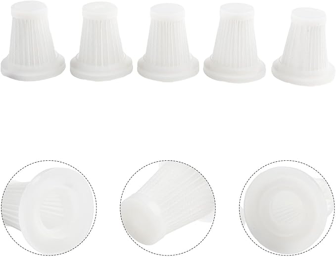 Reusable Filter Set, For Car Vacuum Cleaner, Washable Accessories For Maintaining Vehicle Interior Cleanliness, Compatible With Models Requiring Regular Filter Changes(5pcs)