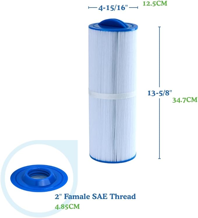 Malaka Spa Replacement Filter FD2007 Compatible with PWW50L 4CH-949 FC-0172, Hot Tub Replacement Filter Cartridge, 2-Pack