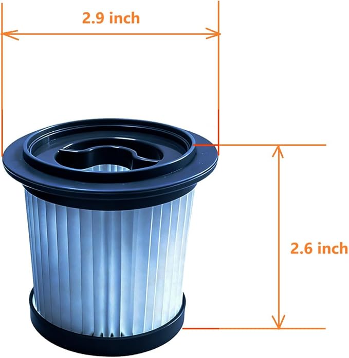 3Pack Hepa Replacement Filters Compatible with AIRDIYA P1/VG3, MHRMHR KP1108 and Bieiao BS01 Cordless Vacuum Cleaner, Washable Pre-motor Filters Works with UKDMROX E23 & Nioga P2 Upright Vac