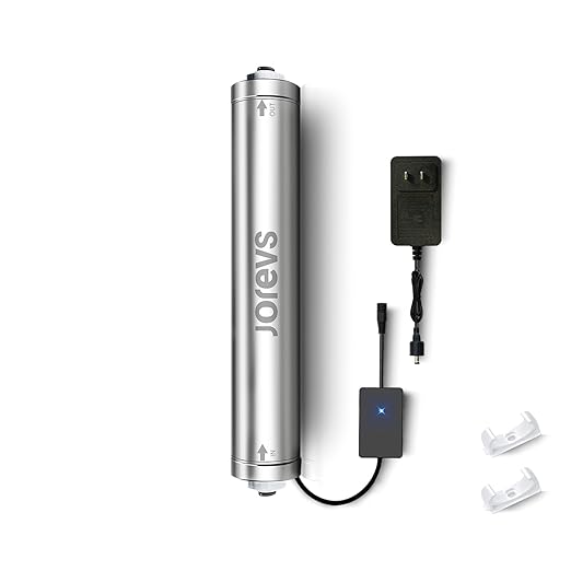 UV Water Filter - LED UV Water Purifier for Under Sink, Reduce up to 99.999% Bacteria, Maintenance-Free for Reverse Osmosis System with Instant Flow Sensor, Mercury-Free, 1GPM