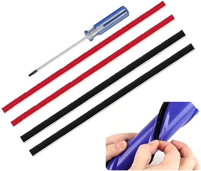 4 Pcs Strips Replacment for Dyson V8,V10 Vacuum Cleaner Rolling Brush Strips, with 1 Screwdriver