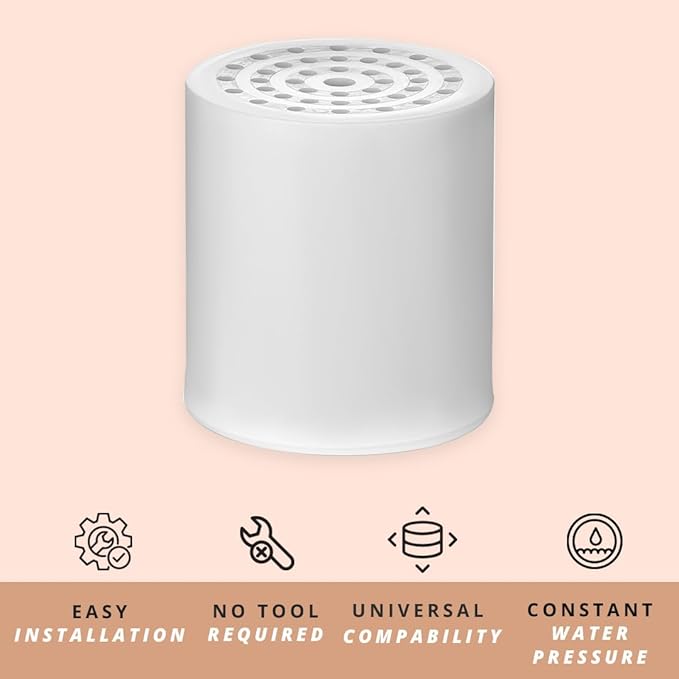 COLSEN Shower Filter Replacement – Universal Bath Water Softener for Tub 15 Stage Filtration System Handheld Purifier for Hard Water, Removes Chlorine & Fluoride, Improves Nails & Hair (1 Pack)