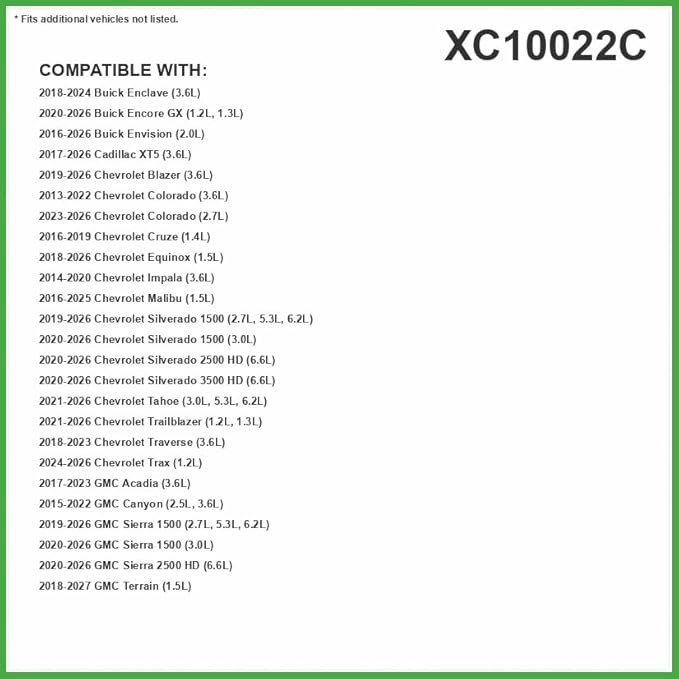 ECOGARD XC10022C Premium Cabin Air Filter with Activated Carbon Fits 2018-2026 Chevrolet Equinox, 2019-2025 Silverado 1500, 2016-2025 Malibu, 2020-2025 Silverado 2500 HD