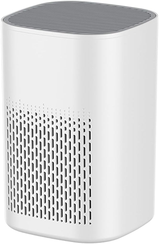 Quiet Compact Air Purifier for Desktop Use – Effective Odor Remover for Bedroom, Kitchen, and Office – HEPA Filter Traps Pet Hair, Smoke, and Airborne Irritants, Keeps Small Spaces Fresh