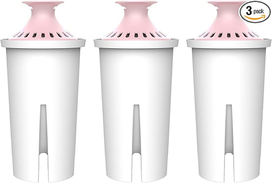 AQUA CREST 06-MG Magnesium Water Filter, Replacement for Brita® Filter, Pitchers and Dispensers, Everyday, UltraMax, Metro+, XL and More, 2 Months, Reduces Chlorine, 3 Pack