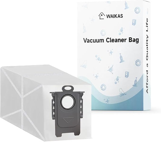 WAIKAS 6 Pack Qrevo Replacement Bag for Roborock QV 35A/35S, Qrevo S5V, Saros 10/10R/Z270, Qrevo Edge S5A, Qrevo CurvX/2 Flow, Qrevo Curv S5X, S8 MaxV Ultra, Qrevo S/Pro/Plus/Slim/MaxV - Accessories