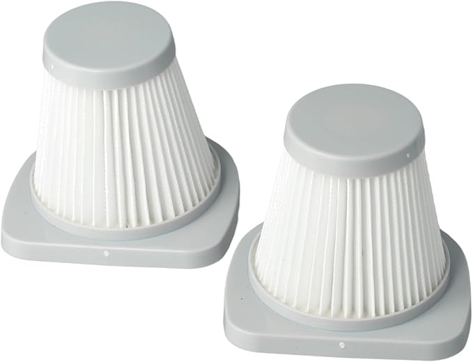 2Pcs HEPA Filters For Merlin 2-in-1 Corded Stick Vacuum Cleaner, For Merlin SC861, SC861A Upright Models, Washable Reusable 8.5cm/3.35in Height Gray White Plastic Filter Cartridge (4pcs)