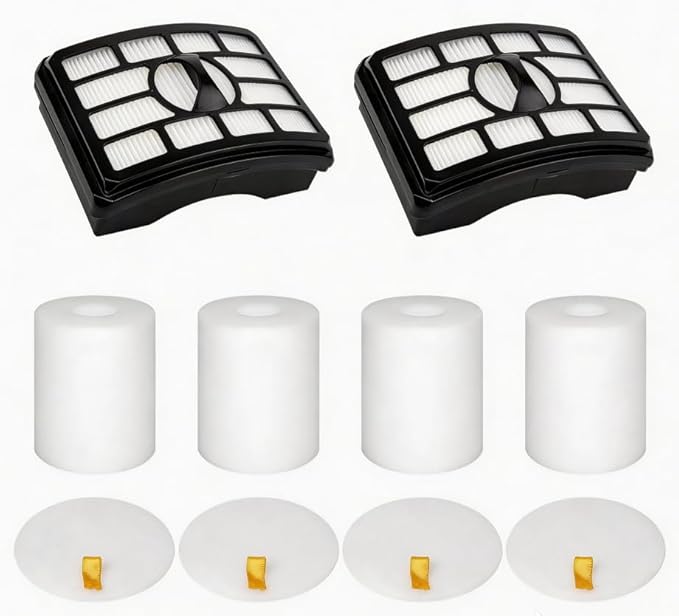 2 + 4 Pack Vacuum Filters Replacement Compatible for Shark Rotator Pro Lift-Away NV500, NV501, NV502, NV503, NV505, NV510, NV520, NV552, UV560, NV642, ZU780, ZU782, ZU785, Part Xff500 Xhf500