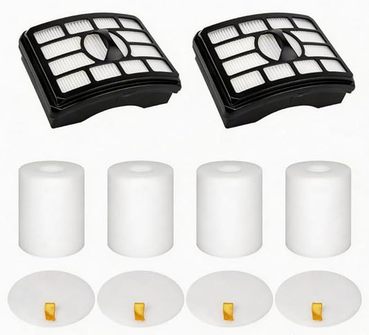 2 + 4 Pack Vacuum Filters Replacement Compatible for Shark Rotator Pro Lift-Away NV500, NV501, NV502, NV503, NV505, NV510, NV520, NV552, UV560, NV642, ZU780, ZU782, ZU785, Part Xff500 Xhf500