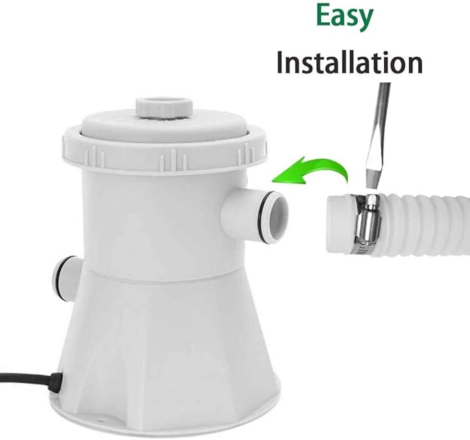 Pool Filter Replacement Hose for Intex Pools 1.25"Diameter,59"Long Filter Pump Hose,Compatible with Pump Model 607, 637、330 GPH, 530 GPH, and 1000 GPH.