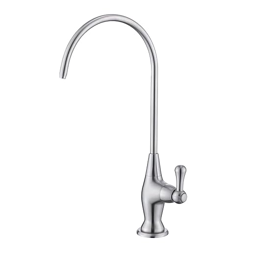 Sink Drinking Water Faucet, Sink Water Filter System, Suitable for Most Reverse Osmosis or Water Filtration Systems, Stainless Steel Reverse Osmosis Faucet for Kitchen Bar, Brushed Nickel