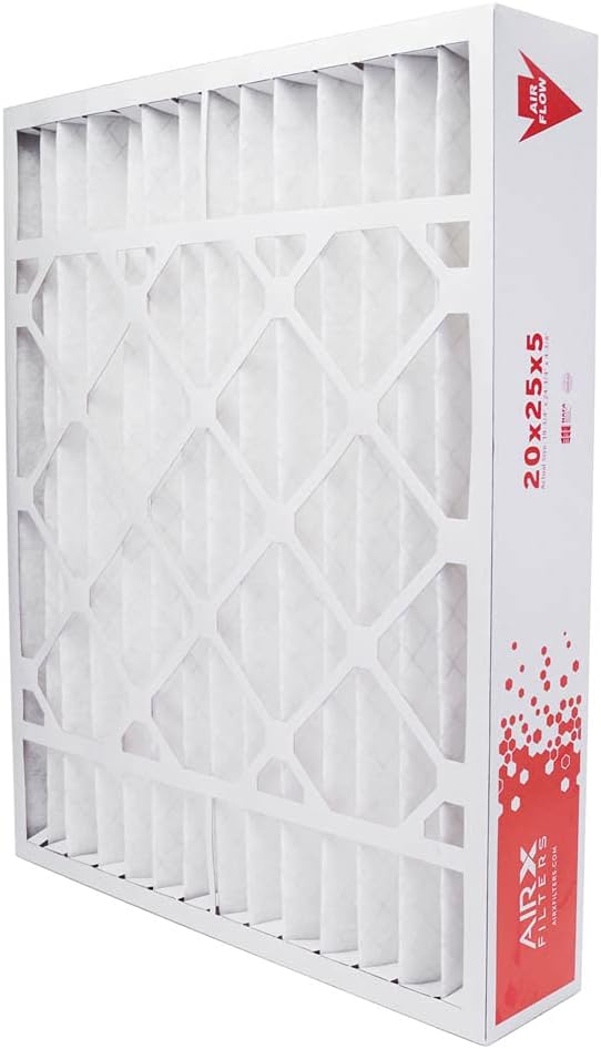 AIRx Filters 20x25x5 Furnace Filter MERV 8 HVAC AC Air Filter, Replacement for Bryant Carrier FILXXCAR0020 CARF8250602, Easy Installation, Reduces Dust & Pollen, 2-Pack