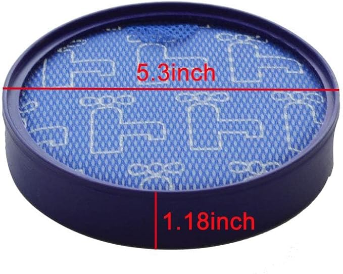 EZ SPARES Compatible Vacuum Parts Replacement for Dys DC25 Rinsable Prefilter Filter Pre Motor #DY-919171-02 Vacumm Cleaners Kit(2pcs)