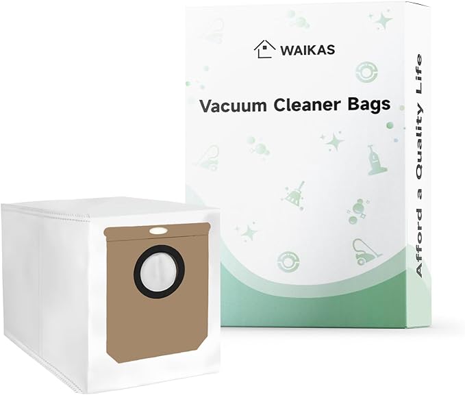 WAIKAS 20 Pack L60 Dust Bags for Eufy L60/L50 Series Robot Vacuum Cleaner - Large Capacity Replacement Accessories