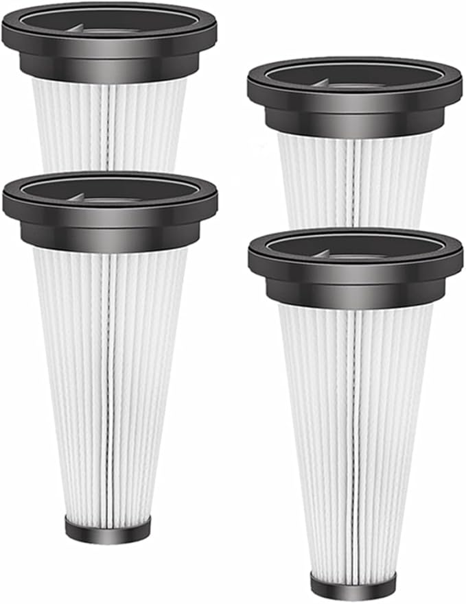 AWO 4 PACK Replacement Vacuum Filter Fit for SUXIANGVAC A27R/Vacusion VBS-01/NADALY N16/MBYULO EHBR-A001-V01-US-1/Vicease A27/Trucozie T350/CHEBIO C8/OUYFHK A27D/TITIPOY A27R Cordless Vacuum Cleaner