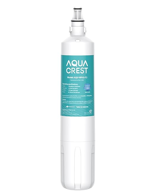 AQUA CREST F-2000 Water Filter, Replacement for InSinkErator® F-1000, F-2000, F-3000, AquaPure AP Easy C-Complete, 500 Gallons, NSF/ANSI 42