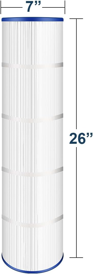 Ying-ti 4 Pack PCC105 Pool Filter Cartridge – Replaces CCP420, Unicel C-7471, Filbur FC-1977 – 26"x7", 4x105 Sq.Ft – Compatible with 178584, Ultral-A6, 817-0106, R173576