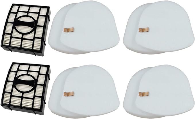 Dttery ZU561 UV730 Filters Replacement for Shark ZU560 ZU660 UV650 UV725 ZD201 ZD400 CU530 Rotator Navigator Lift-Away Upright Vacuum Part XFFK560 XHEPA560 XFFKZD400 XHFZD400, 4 Foam, 4 Felt, 2 HEPA