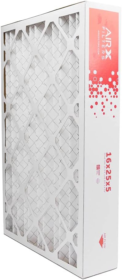 AIRx Filters 16x25x5 Furnace Filter MERV 8 HVAC AC Air Filter, Replacement for Bryant Carrier CARF8250606 FILBBCAR0016, Easy Installation, Reduces Dust & Pollen, 2-Pack