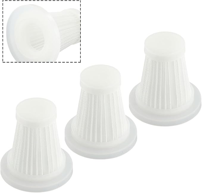 Reusable Filter Set, For Car Vacuum Cleaner, Washable Accessories For Maintaining Vehicle Interior Cleanliness, Compatible With Models Requiring Regular Filter Changes(3pcs)
