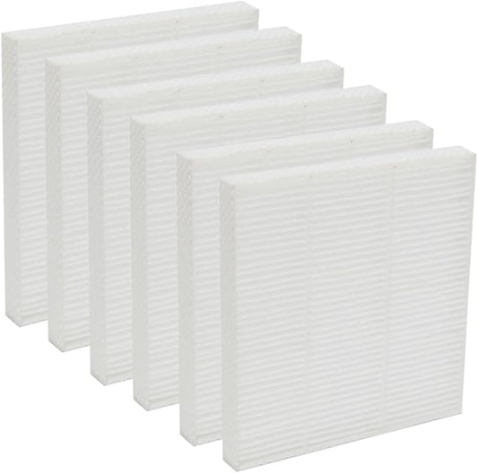 PUREBURG Replacement Filter Compatible with Hoomace & Hipilove,DINZAN, Youtuba HD012 Dehumidifier Humidifiers Air Purifier 3-in-1, 6-Pack HEPA For Air Clean