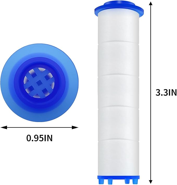20 Pack Shower Filter Shower Head Filter PP Cotton Filter Handheld, Filter Replacement Filter Tool Suitable for Various Specifications of Shower Heads (3.3 inches)