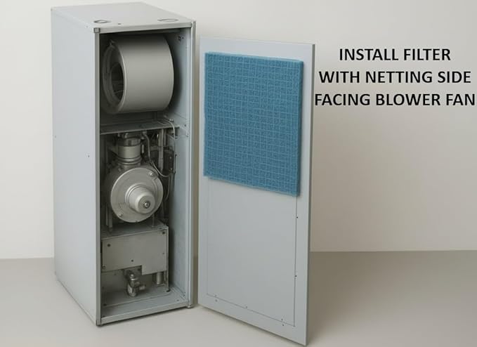 Natural Fiber Hog Hair Furnace Door Filter for Mobile, Manufactured and Modular Homes (16 x 26)