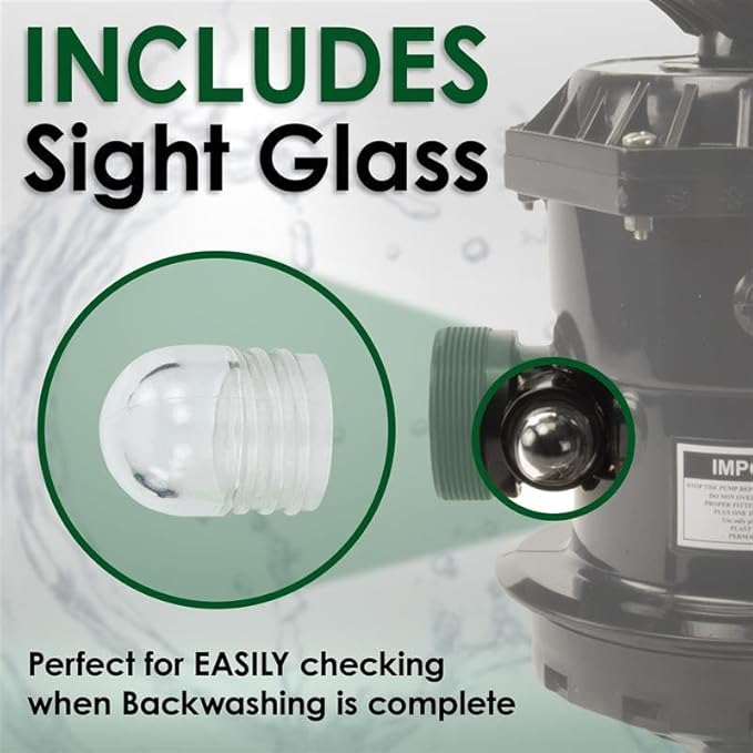 Rx Clear SP0714T VariFlo Top Mount Multiport Valve | Compatible: Hayward Pro & VL Series Pool Filters | 6-Way Replacement Sand Filter Valve for Above Ground & Inground Pools | 1.5" FIP Ports (SP-714T)