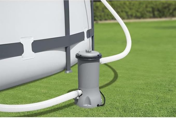 Bestway 530 GPH Filter Pump for Above Ground Swimming Pool with Type III-A/C Cartridge