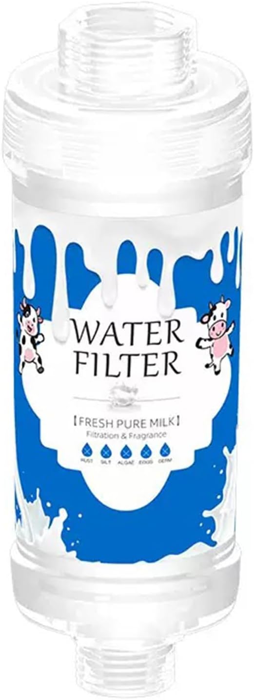 Vitamin C Shower Head Filter for Hard Water Filter Shower Aromatherapy Replacement Cartridge Bathroom Accessories Remove Chlorine Fluoride Heavy Metals Improves Skin Condition Protects Hair Milk