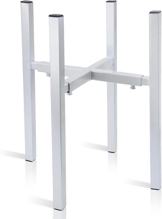Water Filter Dispenser Counter Stand Beverage Drink Dispensers Stand Fits Countertop Gravity Water Dispensers (Adjustable Width 9.84'' Up to14.17'',Silver)