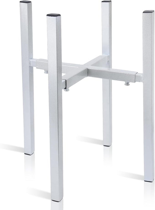 Water Filter Dispenser Counter Stand Beverage Drink Dispensers Stand Fits Countertop Gravity Water Dispensers (Adjustable Width 9.84'' Up to14.17'',Silver)