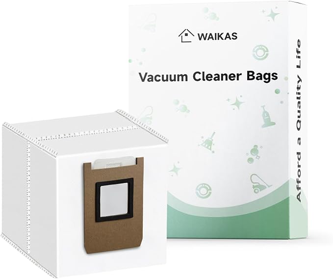 WAIKAS 20 Pack Vacuum Bags for Eufy E25 Omni, C28, E28 Omni, and E20 Robot Vacuum Cleaners, Large Capacity Disposable Dust bags for Eufy E20 E25 E28 C28 Robovac - Replacement parts/Accessories