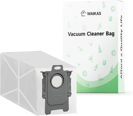 WAIKAS 20 Pack Vacuum Bags for Roborock QV 35A, Qrevo S5V, Saros 10/10R, Saros Z70, S8 MaxV Ultra, Qrevo Curv S5X, Qrevo Curv, Qrevo CurvX, Qrevo MaxV, Qrevo Pro, QV Revo, QX Revo Disposable Dust Bags