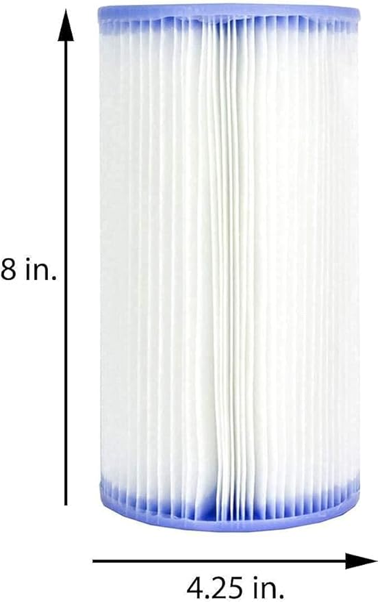 Type A or C 29000e/59900e Replacement Filter Cartridge for INTEX Easy Set Above Ground Pools, Compatible with Krystal Clear C1000 C1500 Pumps, Pack of 6
